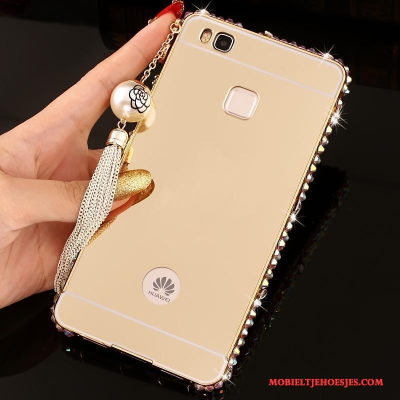Huawei G9 Lite Bescherming Hoes Roze Hard Omlijsting Jeugd Hoesje Telefoon