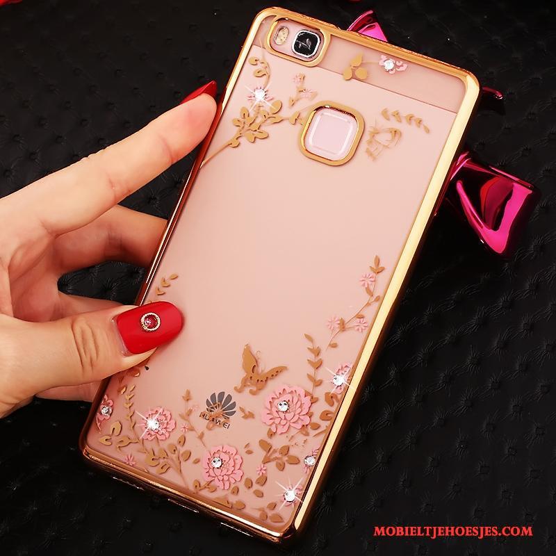 Huawei G9 Lite Bescherming Hoes Roze Jeugd Ring Hoesje Telefoon All Inclusive