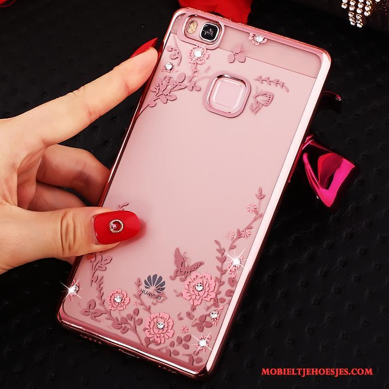 Huawei G9 Lite Bescherming Hoes Roze Jeugd Ring Hoesje Telefoon All Inclusive
