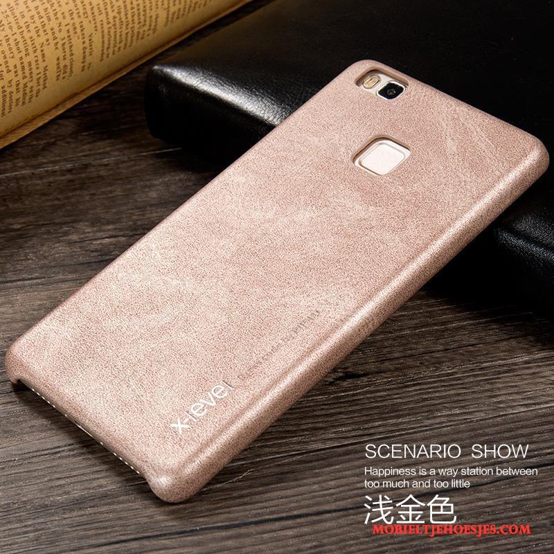 Huawei G9 Lite Jeugd Leren Etui Hoesje Telefoon Bescherming Zwart Anti-fall Dun