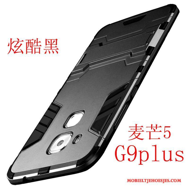 Huawei G9 Plus All Inclusive Zacht Siliconen Hoes Hoesje Telefoon Zilver