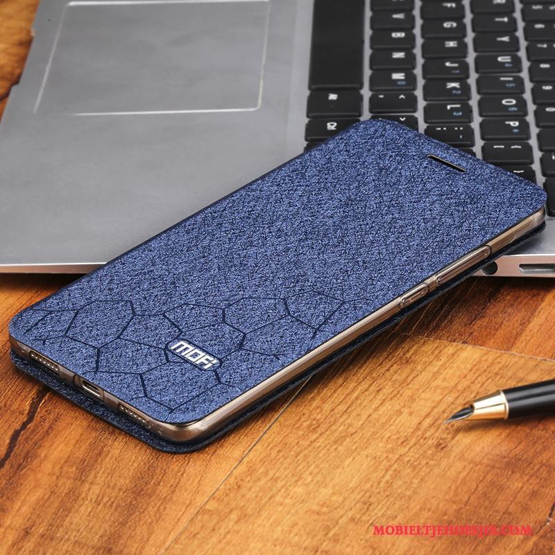 Huawei G9 Plus Anti-fall Folio Hoesje Telefoon Leren Etui Bescherming Goud All Inclusive