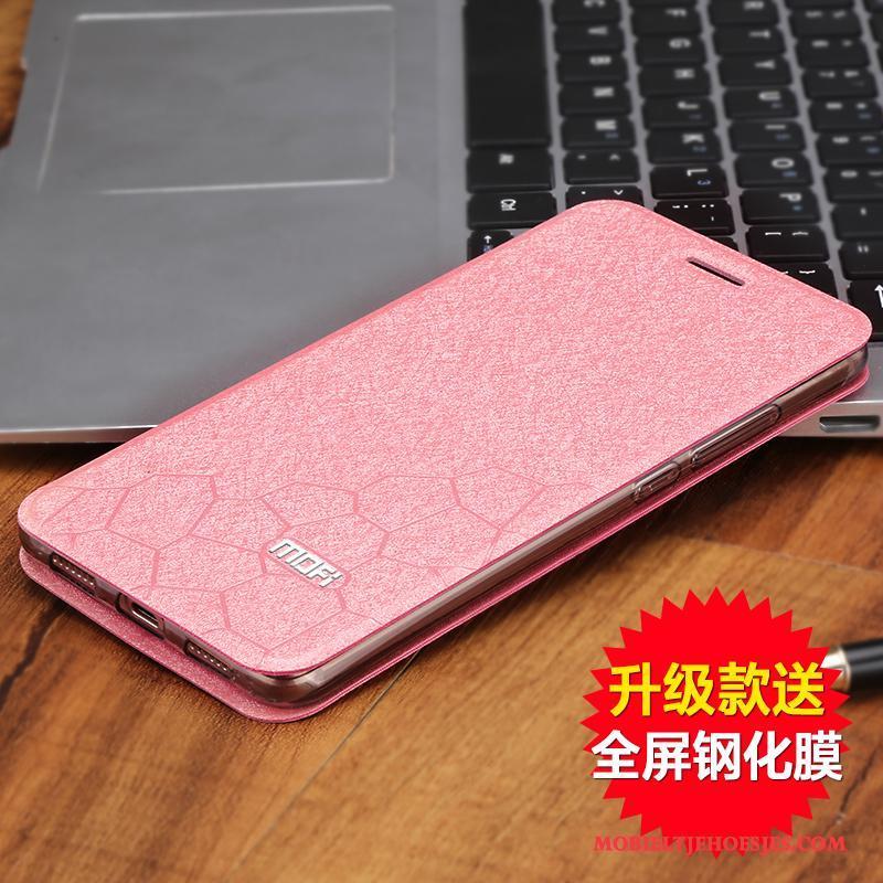 Huawei G9 Plus Anti-fall Folio Hoesje Telefoon Leren Etui Bescherming Goud All Inclusive
