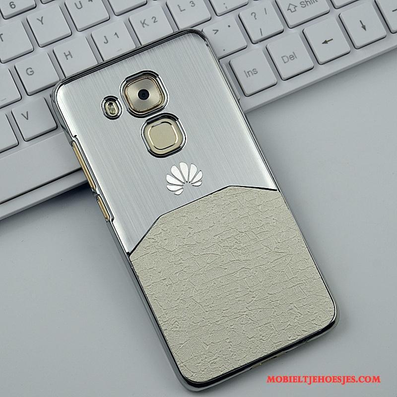 Huawei G9 Plus Anti-fall Hoes Hoesje Telefoon Zilver Dun Hard Metaal