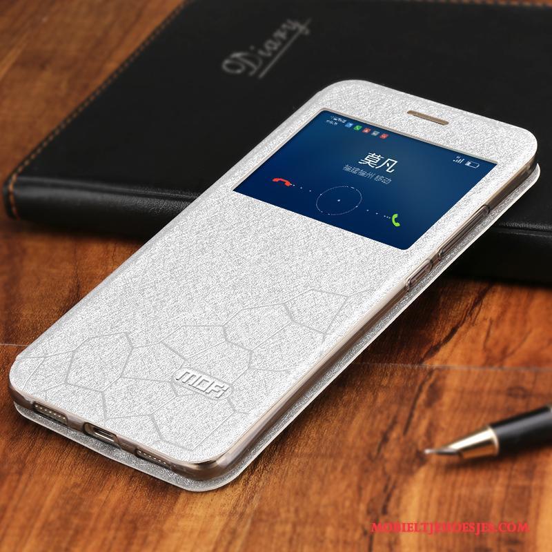 Huawei G9 Plus Bescherming Anti-fall Hoesje Telefoon Leren Etui Goud Folio