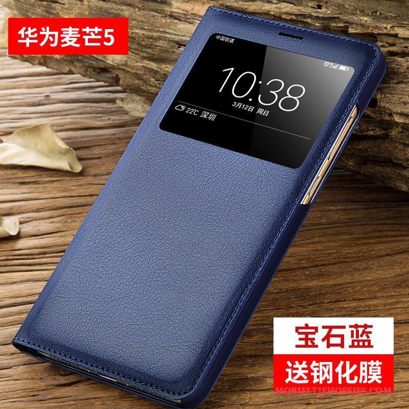Huawei G9 Plus Bescherming Hoes Leren Etui Hoesje Telefoon Anti-fall Clamshell All Inclusive