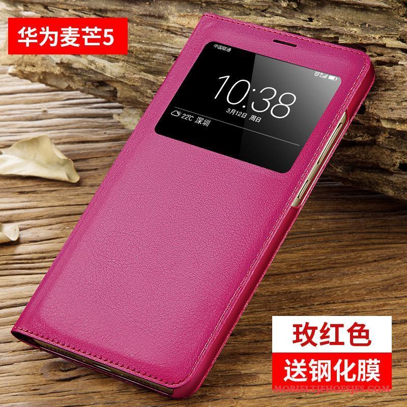 Huawei G9 Plus Bescherming Hoes Leren Etui Hoesje Telefoon Anti-fall Clamshell All Inclusive