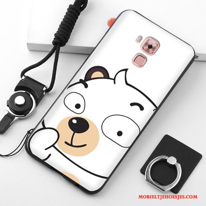 Huawei G9 Plus Bescherming Zwart Hoesje Telefoon Mobiele Telefoon Anti-fall Siliconen Wit