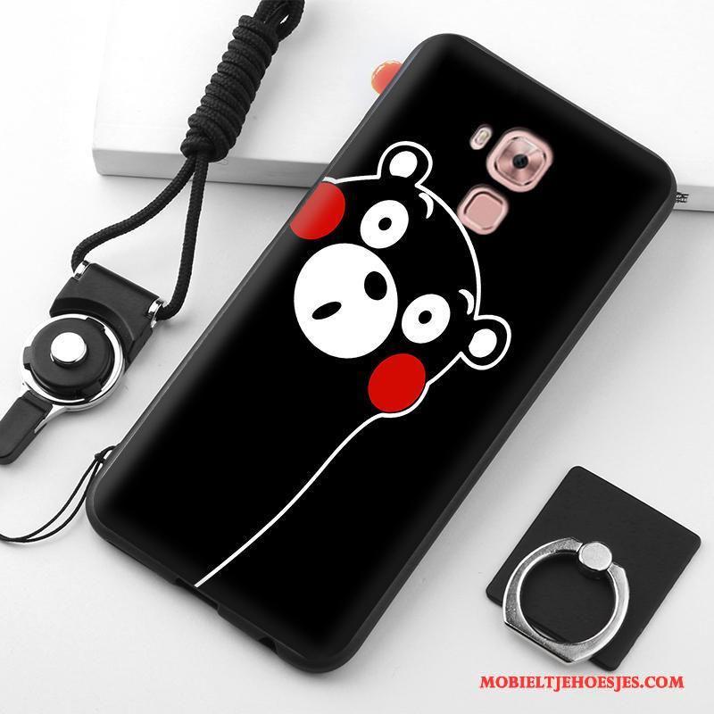 Huawei G9 Plus Bescherming Zwart Hoesje Telefoon Mobiele Telefoon Anti-fall Siliconen Wit