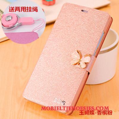 Huawei G9 Plus Clamshell Hoesje Trend Anti-fall Bescherming Rood Leren Etui