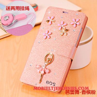 Huawei G9 Plus Clamshell Hoesje Trend Anti-fall Bescherming Rood Leren Etui