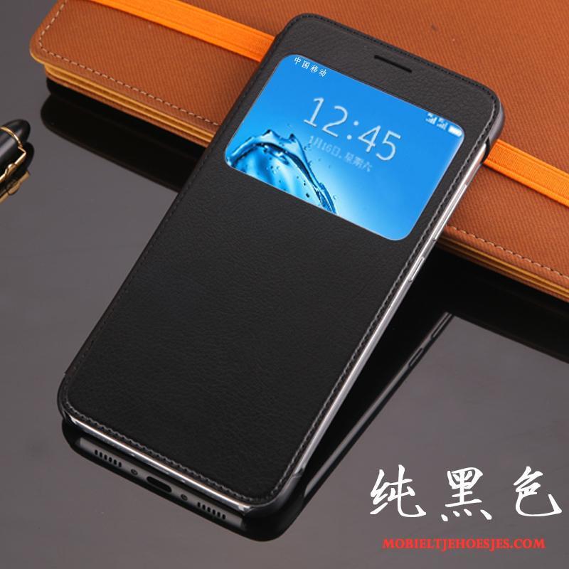 Huawei G9 Plus Draak Hoesje Telefoon Leren Etui Anti-fall Wit Mobiele Telefoon Clamshell