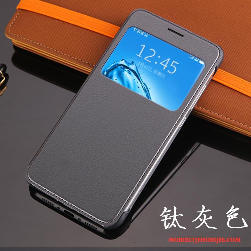 Huawei G9 Plus Draak Hoesje Telefoon Leren Etui Anti-fall Wit Mobiele Telefoon Clamshell