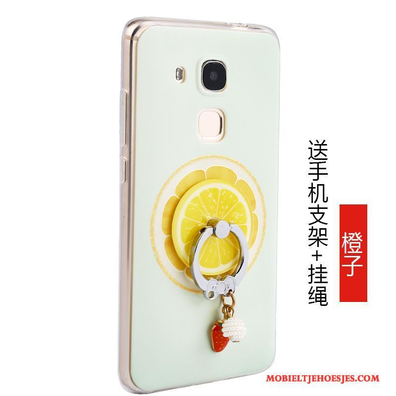 Huawei G9 Plus Fruit Anti-fall Groen Hoesje Telefoon Bescherming Siliconen All Inclusive