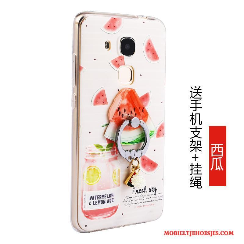 Huawei G9 Plus Fruit Anti-fall Groen Hoesje Telefoon Bescherming Siliconen All Inclusive