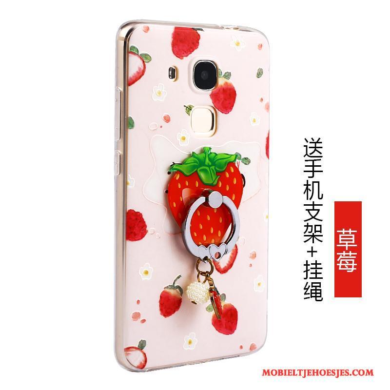 Huawei G9 Plus Fruit Anti-fall Groen Hoesje Telefoon Bescherming Siliconen All Inclusive