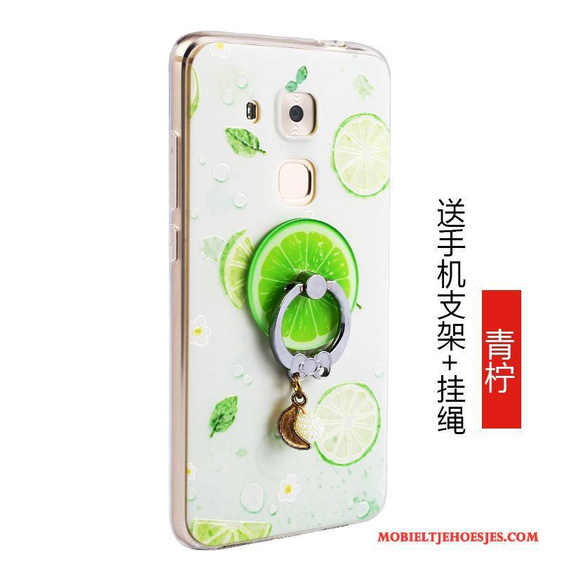 Huawei G9 Plus Fruit Anti-fall Groen Hoesje Telefoon Bescherming Siliconen All Inclusive