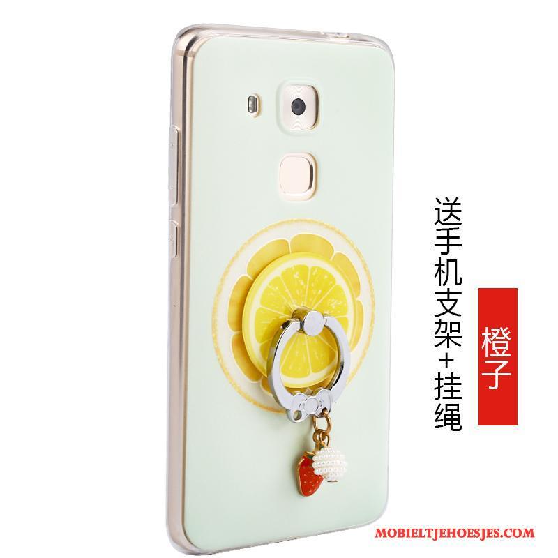 Huawei G9 Plus Fruit Anti-fall Groen Hoesje Telefoon Bescherming Siliconen All Inclusive
