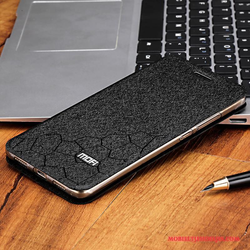 Huawei G9 Plus Goud Bescherming All Inclusive Hoesje Telefoon Leren Etui Anti-fall Siliconen