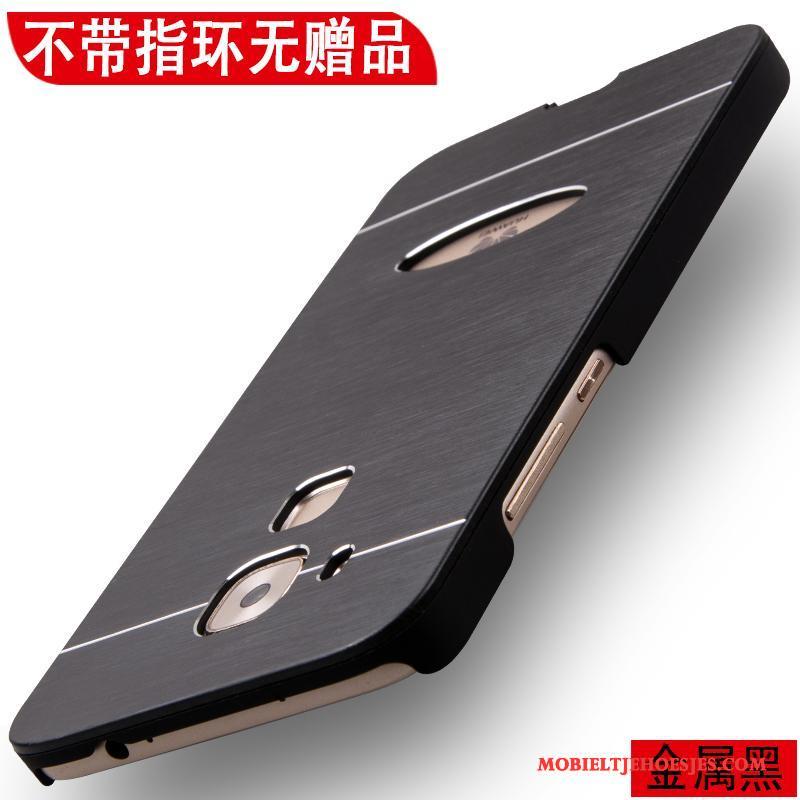 Huawei G9 Plus Goud Ring Hoes Hoesje Telefoon Metaal Bescherming Anti-fall