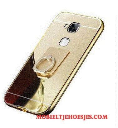 Huawei G9 Plus Hoes Hard Hoesje Telefoon Trend Rose Goud Bescherming Omlijsting