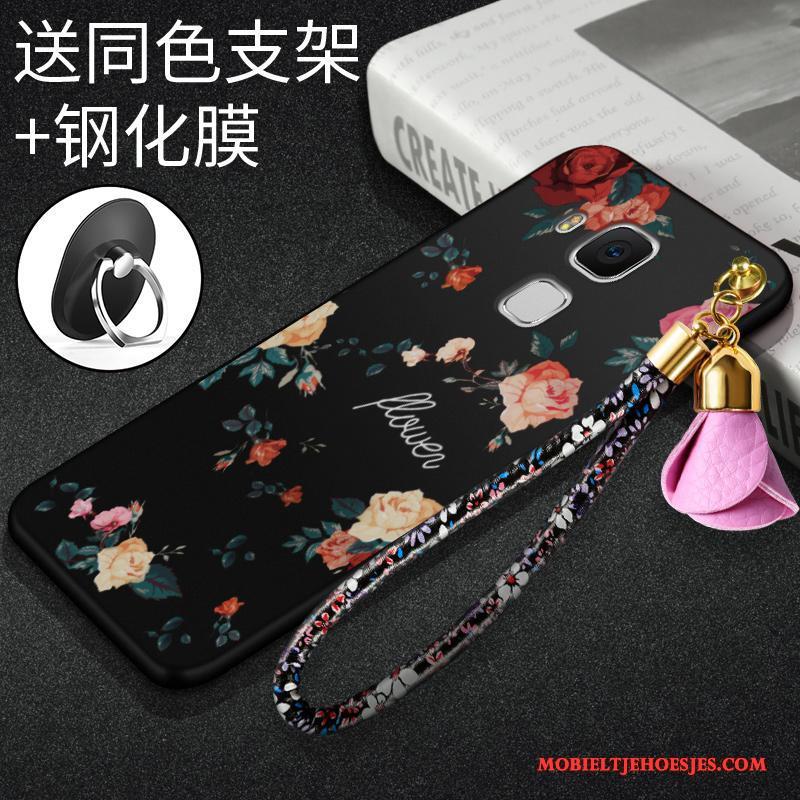 Huawei G9 Plus Hoesje All Inclusive Anti-fall Rood Siliconen Hoes Zacht Persoonlijk