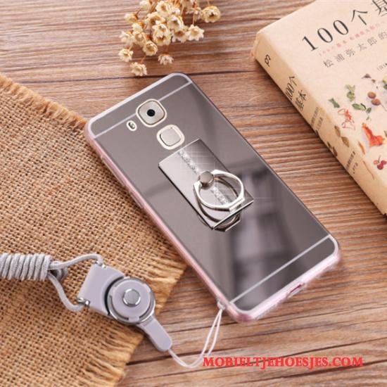 Huawei G9 Plus Hoesje Hanger Scheppend Hoes Persoonlijk Zilver Bescherming Siliconen