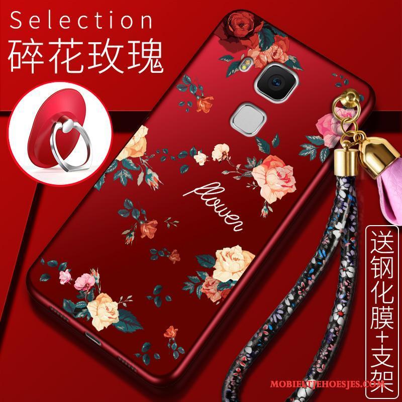 Huawei G9 Plus Hoesje Rood Schrobben Hoes Anti-fall Siliconen Trend Nieuw