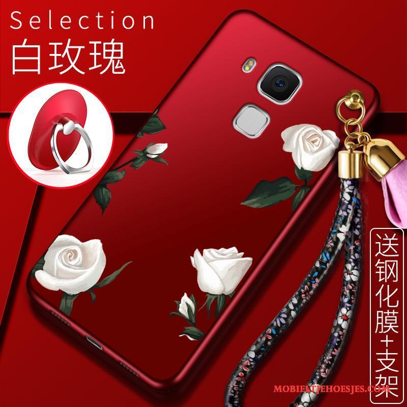 Huawei G9 Plus Hoesje Rood Schrobben Hoes Anti-fall Siliconen Trend Nieuw