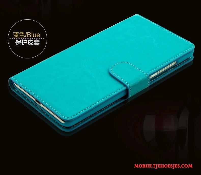 Huawei G9 Plus Hoesje Telefoon Roze Bescherming Jeugd Folio Mobiele Telefoon Leren Etui