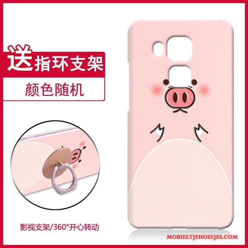 Huawei G9 Plus Hoesje Telefoon Zacht Roze Anti-fall Hard Bescherming Siliconen