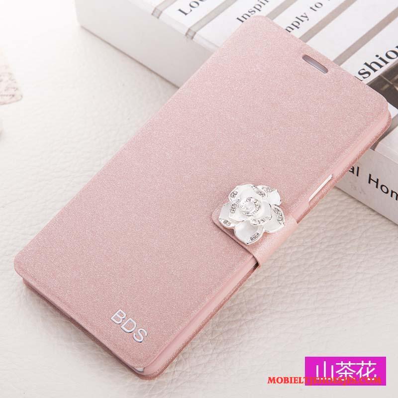 Huawei G9 Plus Leren Etui Anti-fall Bescherming Hoesje Telefoon Trend Clamshell Rood