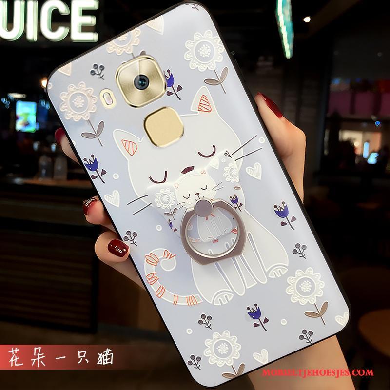 Huawei G9 Plus Mini Hoes Vers Lichtblauw Hoesje Telefoon All Inclusive Mooie