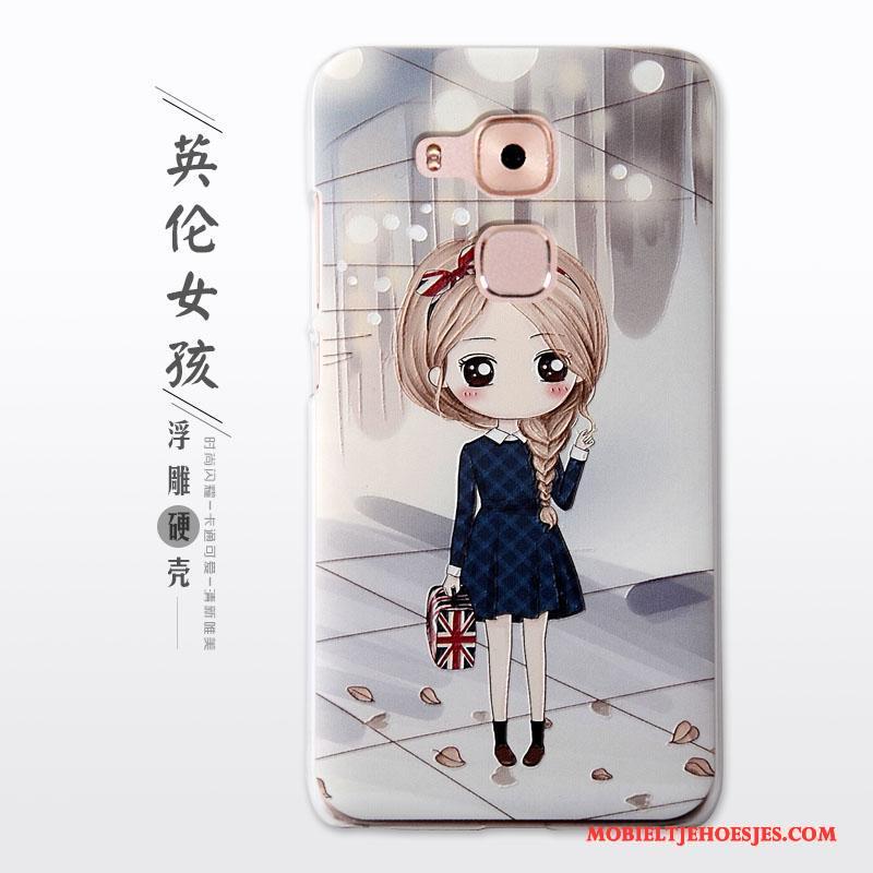 Huawei G9 Plus Roze Bescherming Hoes Hoesje Telefoon Mobiele Telefoon Hard