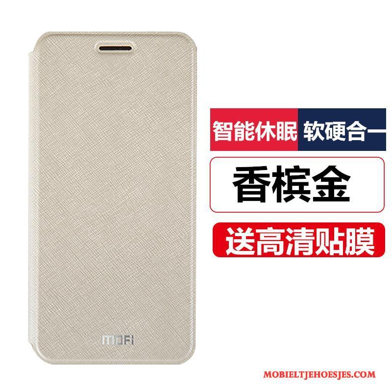 Huawei G9 Plus Siliconen Hoes Anti-fall Bescherming Folio Hoesje Telefoon Leren Etui