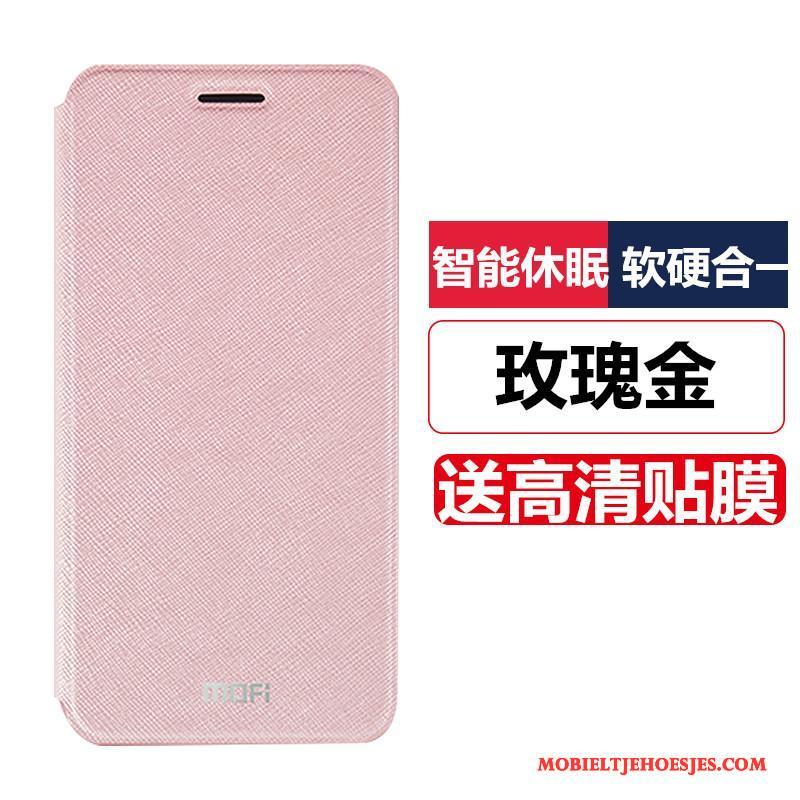 Huawei G9 Plus Siliconen Hoes Anti-fall Bescherming Folio Hoesje Telefoon Leren Etui