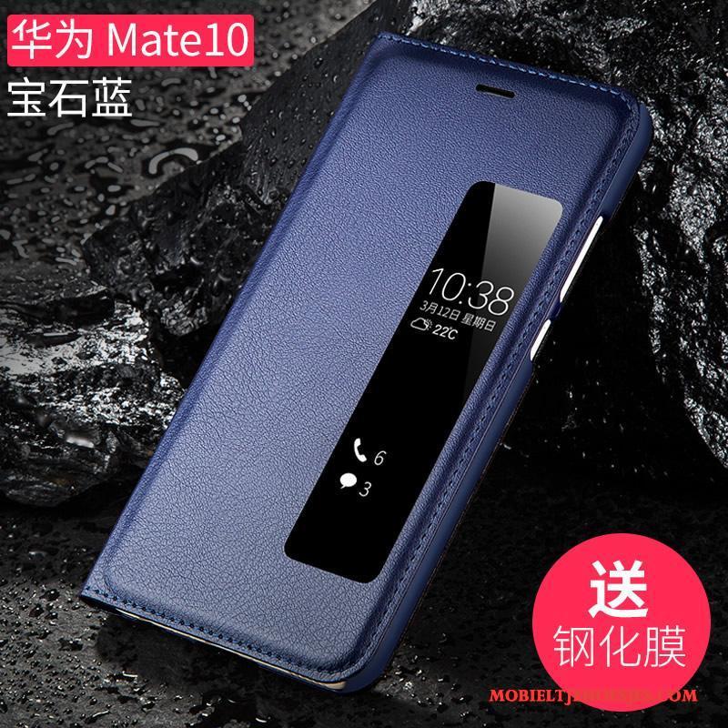 Huawei Mate 10 Anti-fall Hoes Bescherming All Inclusive Leren Etui Folio Hoesje Telefoon