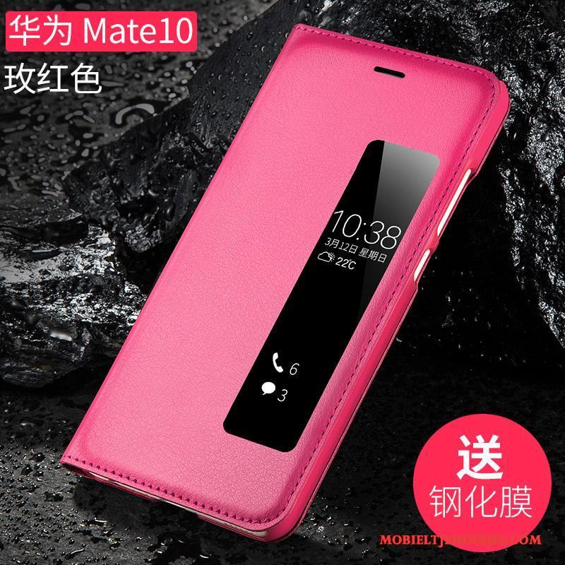 Huawei Mate 10 Anti-fall Hoes Bescherming All Inclusive Leren Etui Folio Hoesje Telefoon