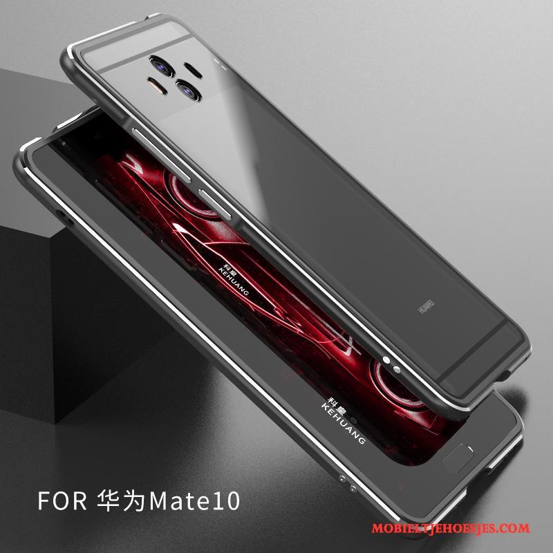 Huawei Mate 10 Anti-fall Metaal Bescherming Roze All Inclusive Hoesje Telefoon Omlijsting