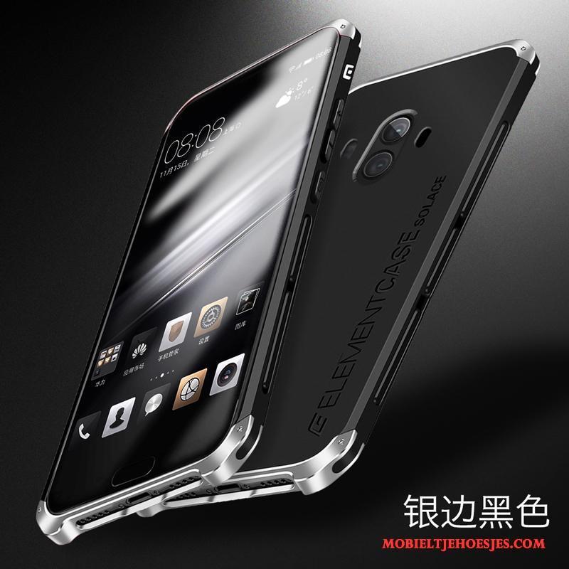 Huawei Mate 10 Anti-fall Omlijsting Bescherming Hoesje Telefoon Metaal All Inclusive Rood