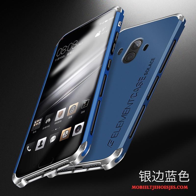 Huawei Mate 10 Anti-fall Omlijsting Bescherming Hoesje Telefoon Metaal All Inclusive Rood