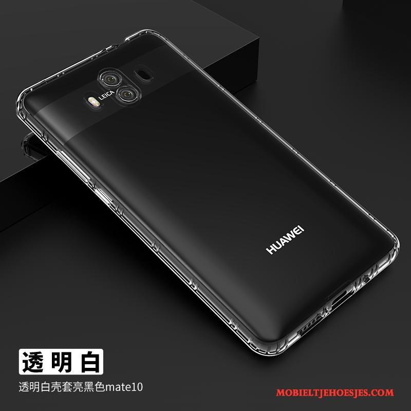 Huawei Mate 10 Doorzichtig Zacht Grijs All Inclusive Siliconen Hoesje Telefoon Anti-fall