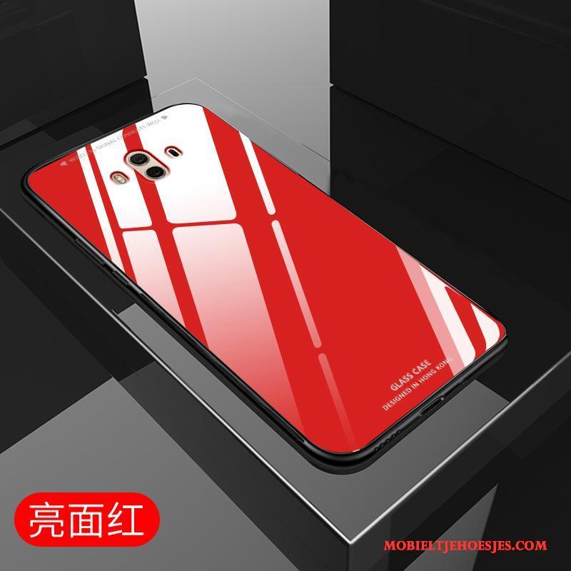 Huawei Mate 10 Glas Bescherming Hoesje Siliconen Telefoon All Inclusive Wit