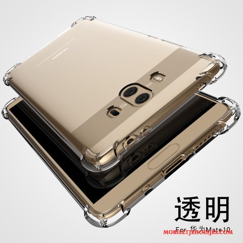 Huawei Mate 10 Hoes Hoesje Telefoon Bescherming Goud All Inclusive Anti-fall Siliconen
