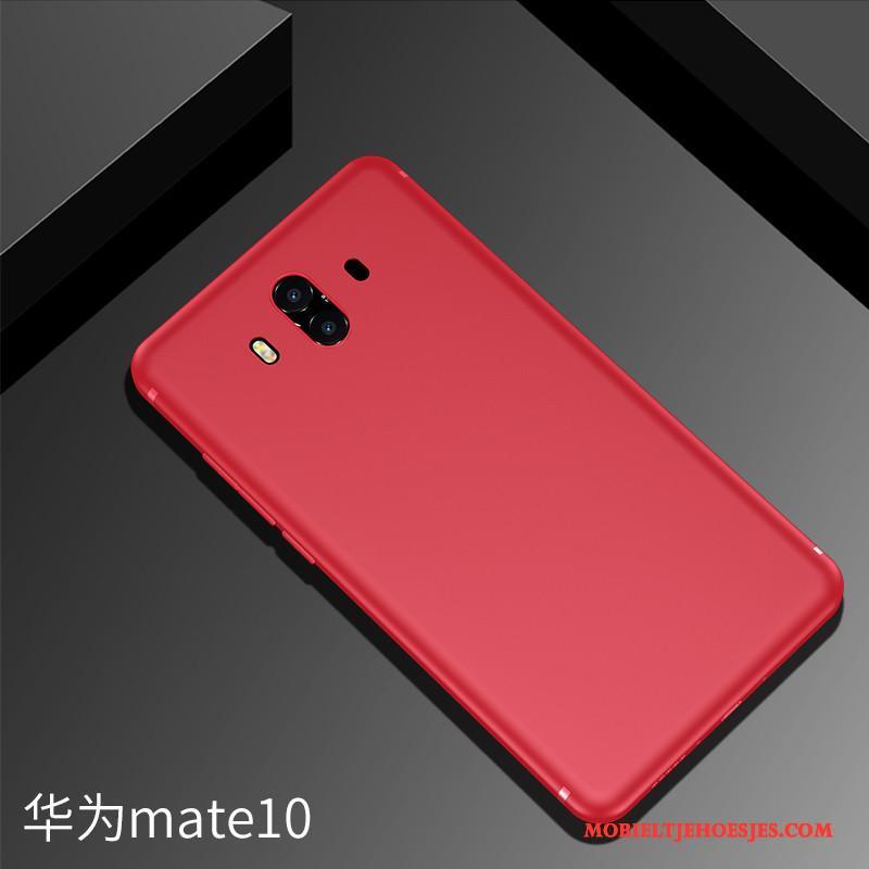 Huawei Mate 10 Hoes Siliconen Hoesje Telefoon Schrobben Blauw Zacht