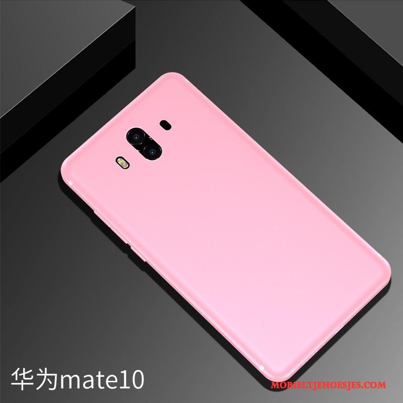 Huawei Mate 10 Hoes Siliconen Hoesje Telefoon Schrobben Blauw Zacht