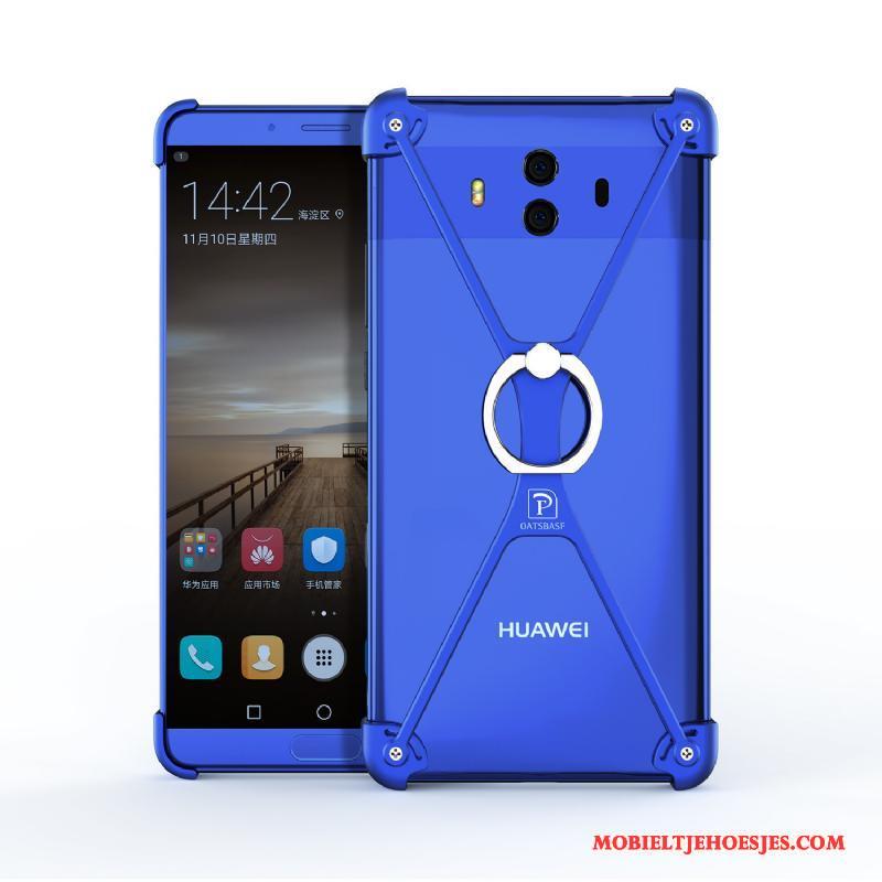 Huawei Mate 10 Hoesje Omlijsting Trend Hoes Metaal Bescherming Scheppend Ring