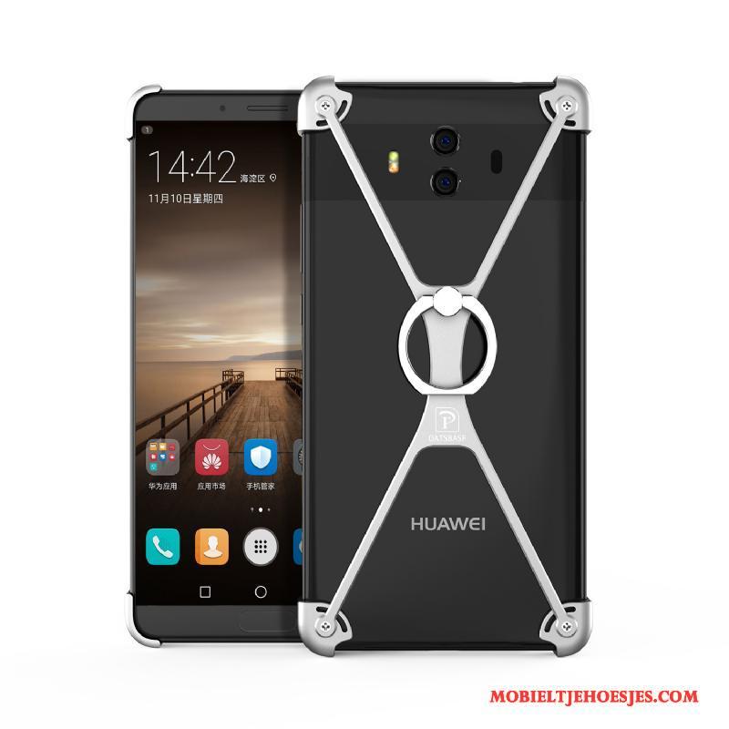 Huawei Mate 10 Hoesje Omlijsting Trend Hoes Metaal Bescherming Scheppend Ring