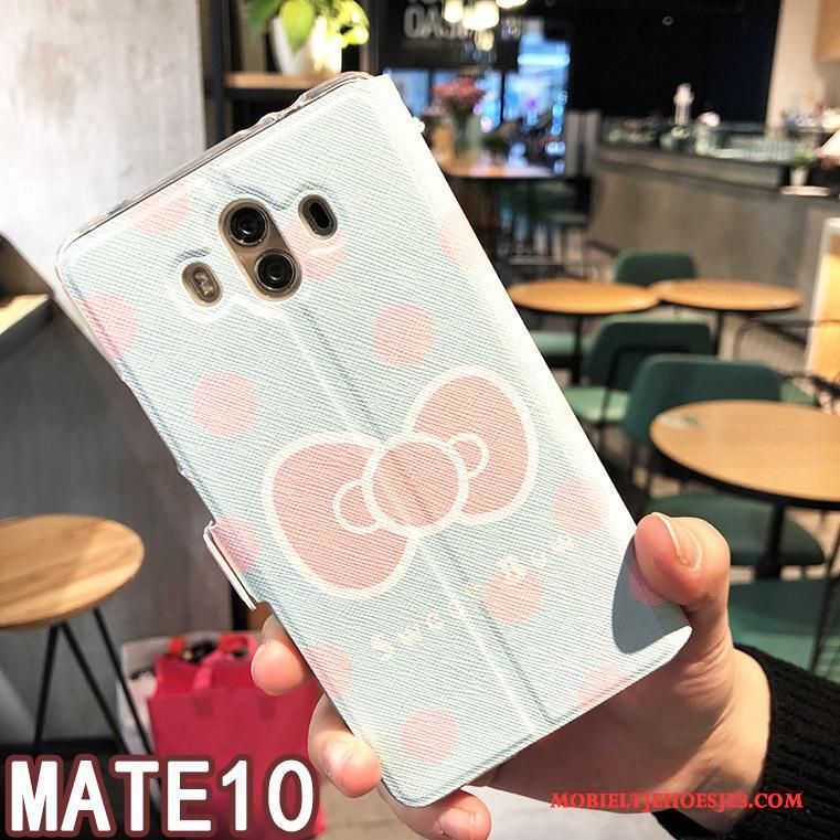 Huawei Mate 10 Hoesje Scheppend Hoes Leren Etui Accessoires Trend Mobiele Telefoon Folio