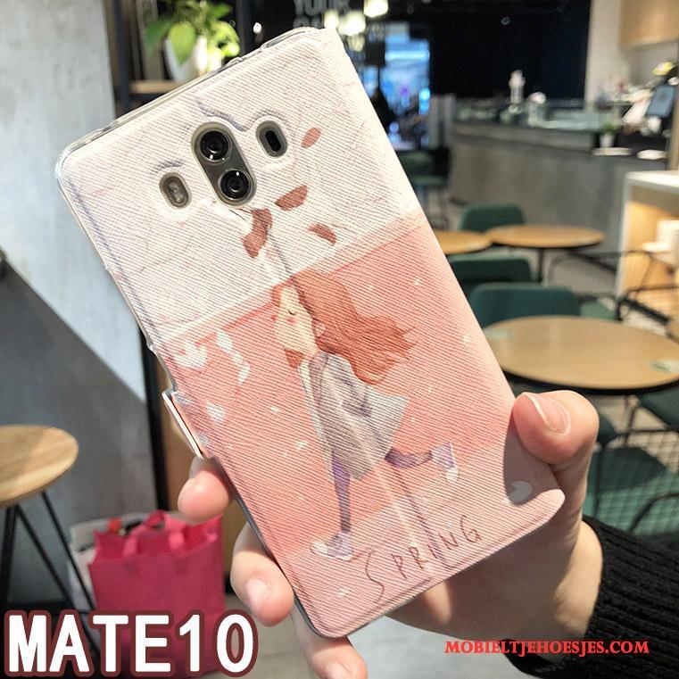 Huawei Mate 10 Hoesje Scheppend Hoes Leren Etui Accessoires Trend Mobiele Telefoon Folio